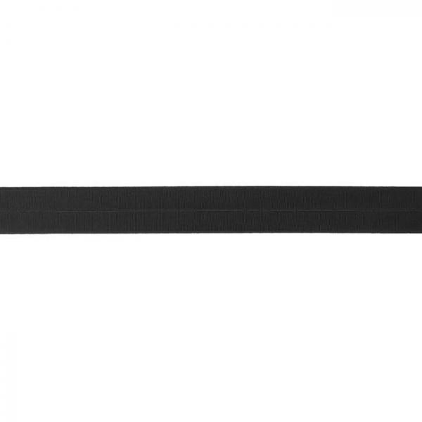 Elastisches Schrägband Breite 20 mm - dunkelgrau matt